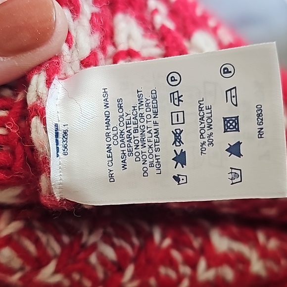 Lands' end snowflake Christmas sweater - Picture 4 of 4